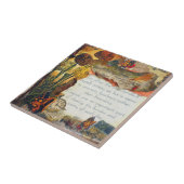 Carreau Fleurs d'amitié Papillons Médias mixtes Collage (Côté)