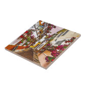 Carreau Fleurs dans la rue. Cordoue, Andalousie, Espagne. (Côté)