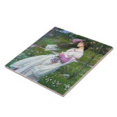 Carreau Fleurs dans le vent, John William Waterhouse (Côté)