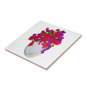 Carreau Fleurs dans un vase (Côté)