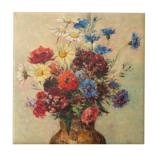 Carreau Fleurs dans un vase, c.1910 (Devant)