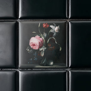 Carreau Fleurs dans un vase de Verelst