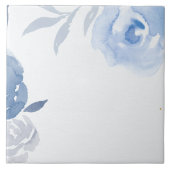 Carreau Fleurs d'aquarelle bleue (Devant)