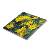 Carreau Fleurs d'artichauts de Jérusalem (Côté)