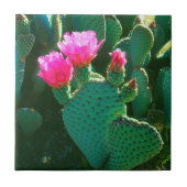 Carreau Fleurs de cactus à bec (Devant)