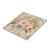 Carreau Fleurs de campagne vintage (Côté)