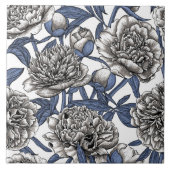 Carreau Fleurs de cendres blanches (Devant)