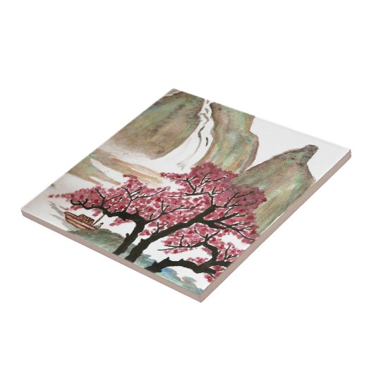 Carreau Fleurs de cerisier (Côté)