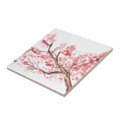 Carreau Fleurs de cerisier rose aquarelle joli (Côté)