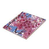Carreau Fleurs de cerisier Sakura Étoiles rouges (Côté)