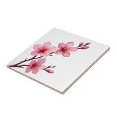 Carreau Fleurs de cerisier (Sakura) rose blanc (Côté)