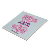 Carreau Fleurs de cerisiers roses (Côté)