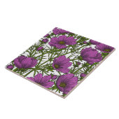 Carreau Fleurs de cosmos violet (Côté)