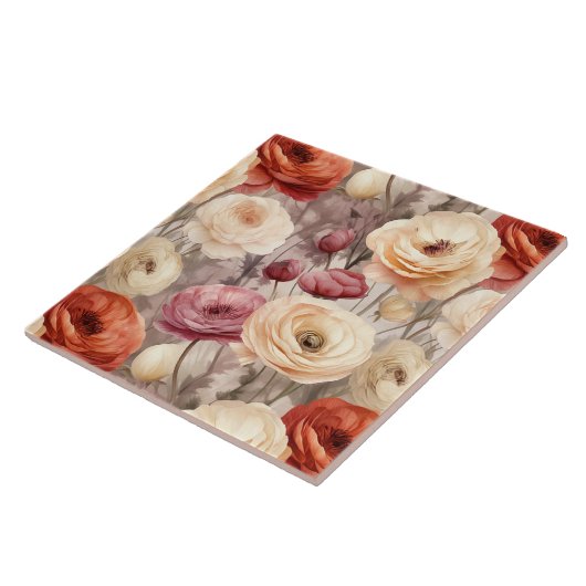 Carreau Fleurs de crème bourguignonne (Côté)