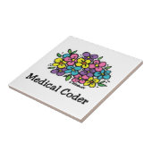 Carreau Fleurs de Dessous de verre de codeur Médicale (Côté)
