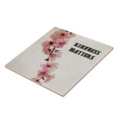 Carreau Fleurs de fleurs de cerisier rose (Côté)