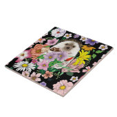 Carreau Fleurs de hérisson mignonnes (Côté)