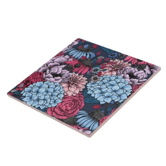 Carreau Fleurs de jardin (Côté)