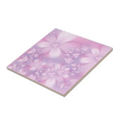 Carreau Fleurs de lavande florale violette et élégante (Côté)