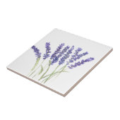 Carreau Fleurs de lavande herbes violet aquarelle chic (Côté)
