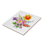 Carreau Fleurs de l'époque victorienne (Côté)