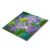 Carreau Fleurs de lilas violettes (Côté)