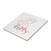 Carreau Fleurs de pavot (Côté)