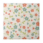 Carreau Fleurs de printemps mignons - (Devant)