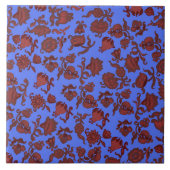 Carreau Fleurs de promotion Bohème Chic Floral Boho Bleu (Devant)