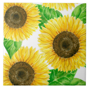 Carreau Fleurs de soleil