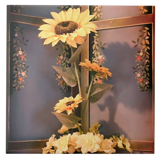 Carreau Fleurs de soleil (Devant)