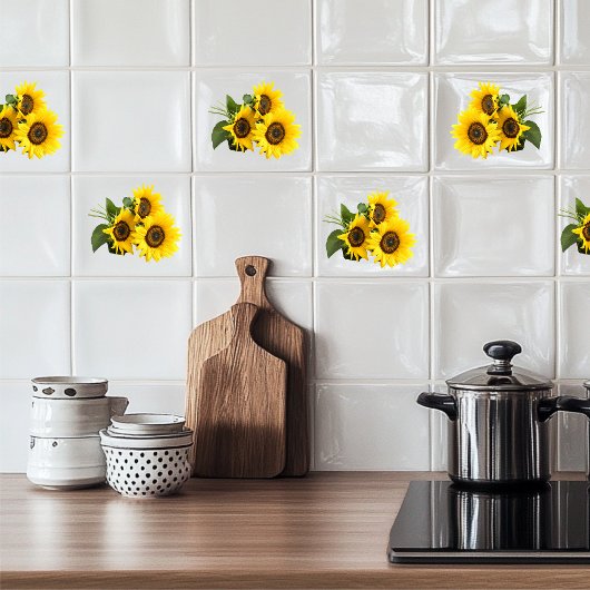 Carreau Fleurs de soleil