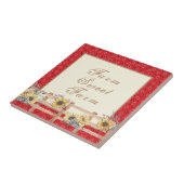 Carreau Fleurs de soleil de pays sur Bandana Imprimer pers (Côté)