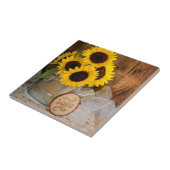 Carreau Fleurs de soleil et d'eau de jardin peuvent grange (Côté)