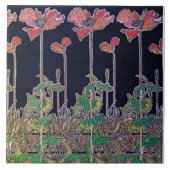 Carreau Fleurs de style Art Nouveau, Mucha (Devant)