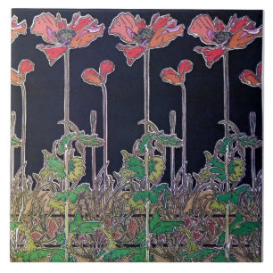 Carreau Fleurs de style Art Nouveau, Mucha