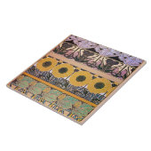 Carreau Fleurs de style Art Nouveau, Mucha (Côté)