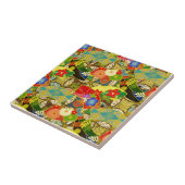 Carreau Fleurs d'été (Côté)