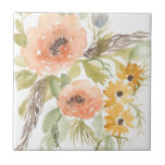 Carreau Fleurs D'Été Fin I<br><div class="desc">Fleurs de fin d'été I par Jennifer Goldberger</div>