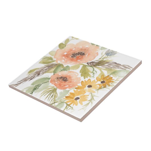 Carreau Fleurs D'Été Fin I (Côté)