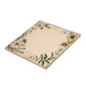 Carreau Fleurs d'herbarium Vintage nostalgique (Côté)