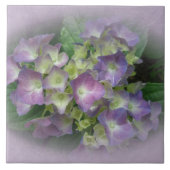 Carreau Fleurs d'Hydrangée Bleue Violet (Devant)