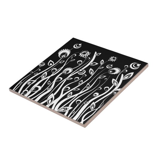 Carreau Fleurs d'imaginaire (Côté)