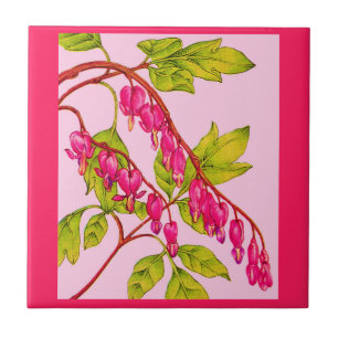 Carreau fleurs du coeur saignant