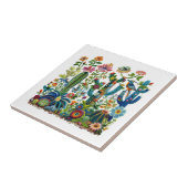 Carreau Fleurs du désert Eden brodé (Côté)