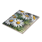 Carreau Fleurs et marguerites Elégante aquarelle (Côté)