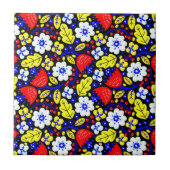 Carreau Fleurs éternelles : Florales colorées (Devant)