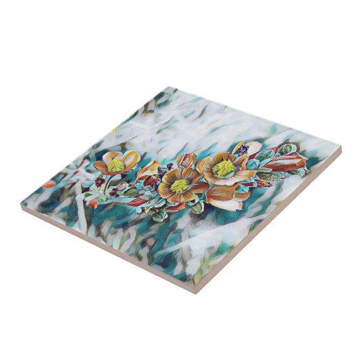 Carreau Fleurs fanées - (Côté)