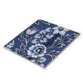 Carreau Fleurs Fantastiques (Bleu) Beaux-Arts (Côté)