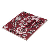 Carreau Fleurs Fantastiques (Marron) Beaux-Arts (Côté)